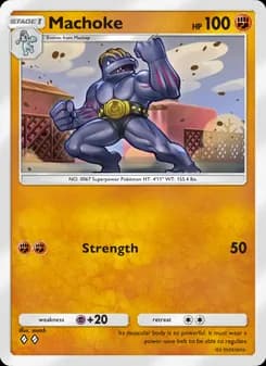 Machoke card in English