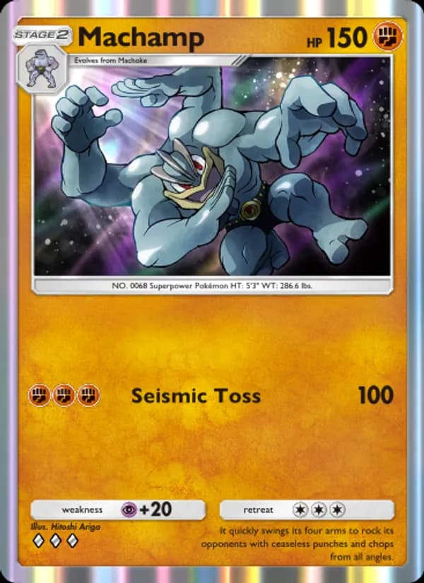 Machamp card in English