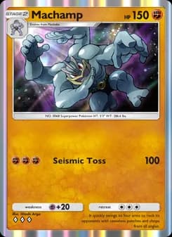 Machamp card in English