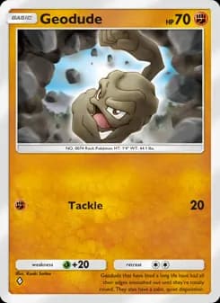 Geodude card in English