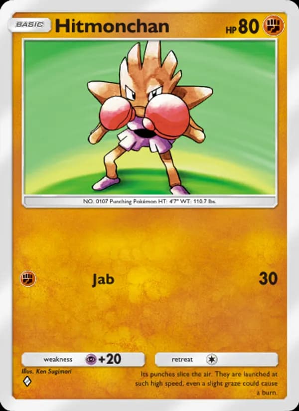 Hitmonchan card in English