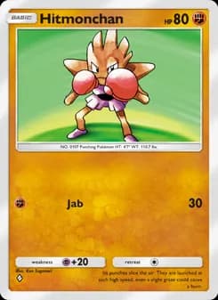 Hitmonchan card in English