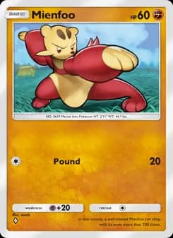 Mienfoo card in English