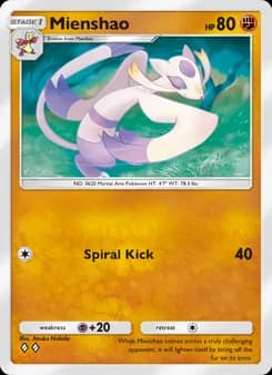 Mienshao card in English