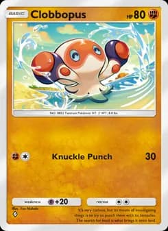 Clobbopus card in English