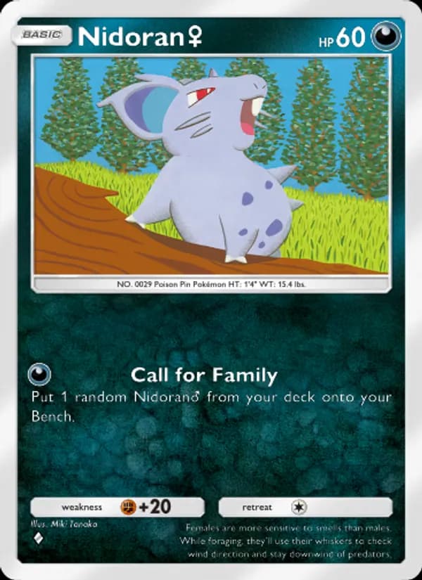 Nidoran♀ card in English