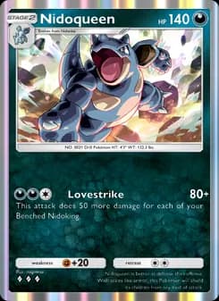 Nidoqueen card in English