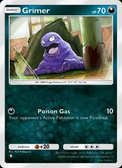 Grimer card in English