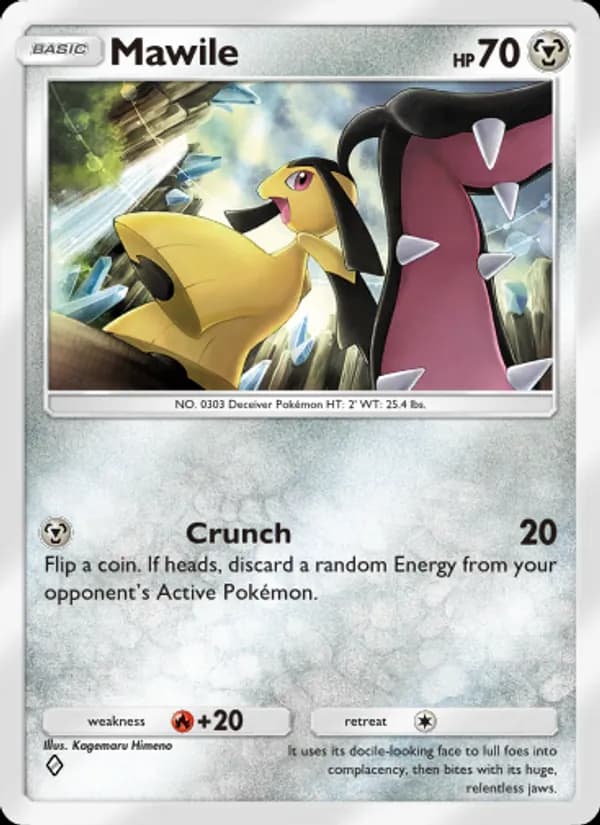 Mawile card in English