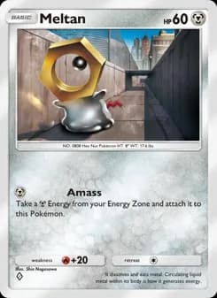 Meltan card in English
