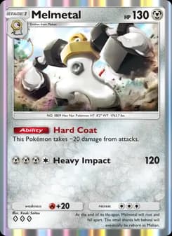 Melmetal card in English