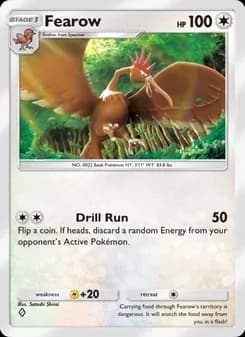 Fearow card in English