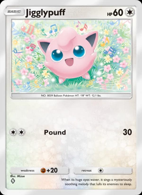 Jigglypuff card in English