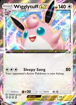 Wigglytuff ex card in English