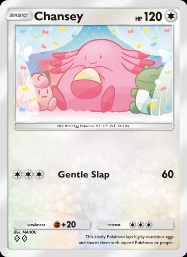 Chansey card in English