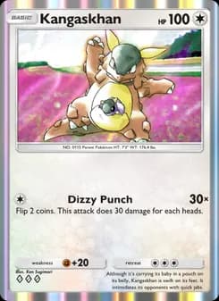 Kangaskhan card in English