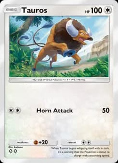 Tauros card in English
