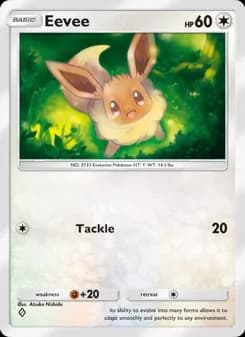 Eevee card in English