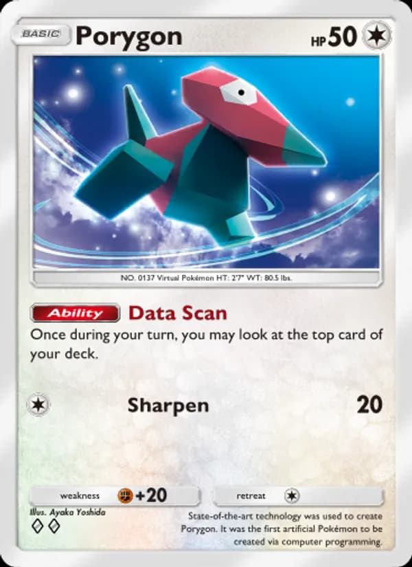 Porygon card in English