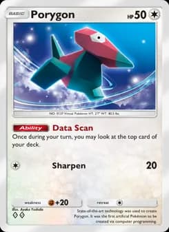 Porygon card in English