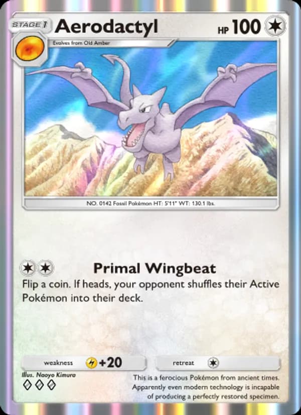 Aerodactyl card in English