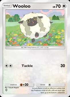 Wooloo card in English