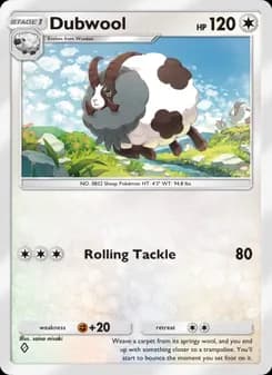 Dubwool card in English