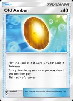 Old Amber card in English