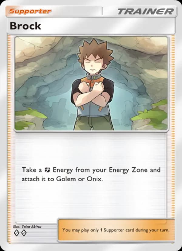 Brock card in English