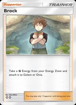 Brock card in English
