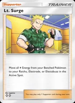 Lt. Surge card in English