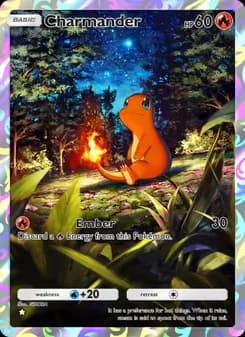 Charmander card in English