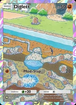 Diglett card in English