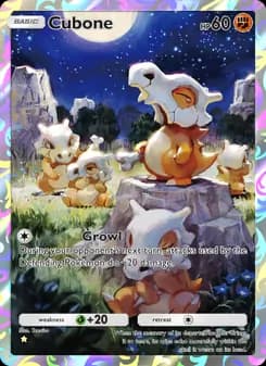 Cubone card in English