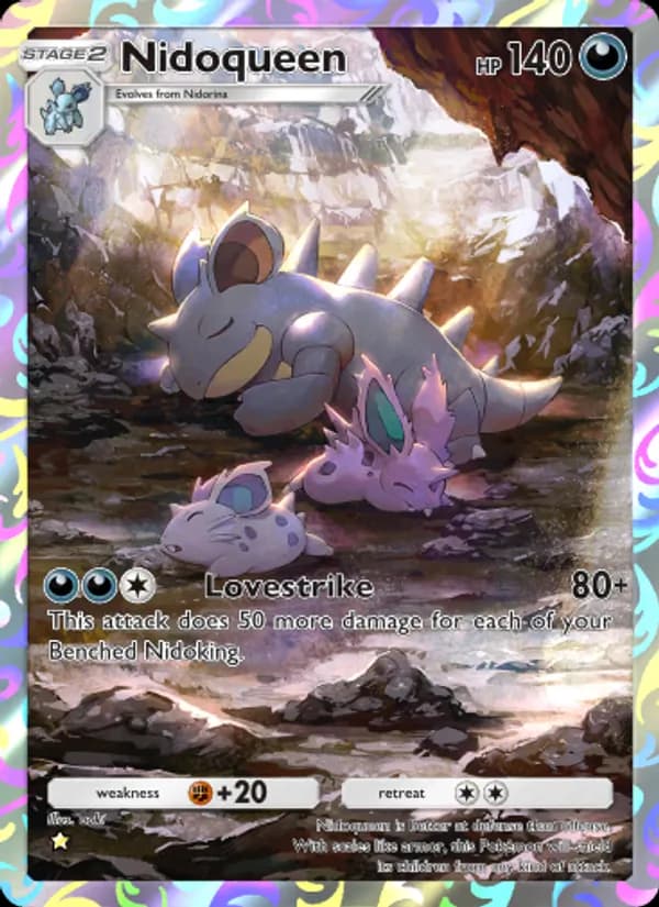 Nidoqueen card in English