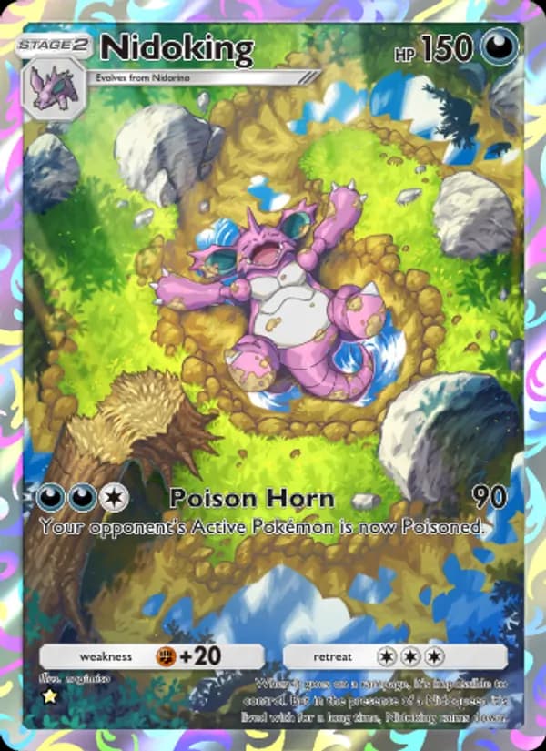 Nidoking card in English
