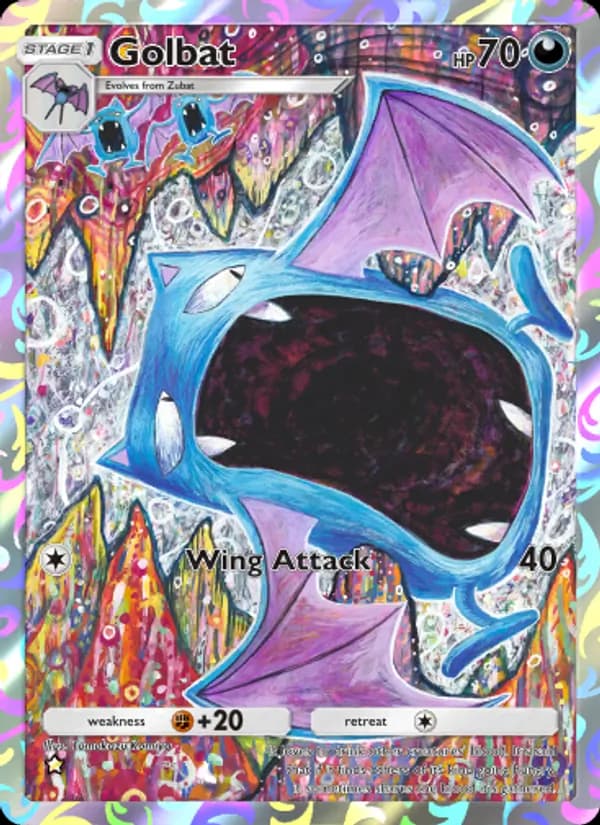 Golbat card in English