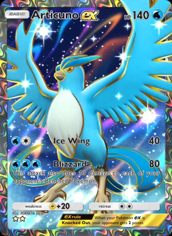 Articuno ex card in English