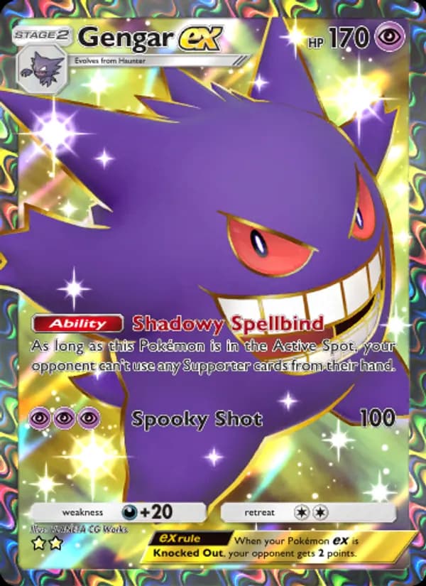 Gengar ex card in English