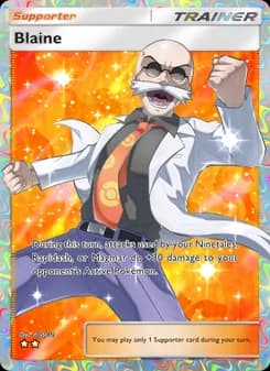 Blaine card in English