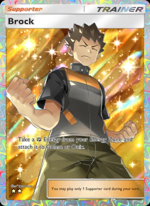Brock card in English