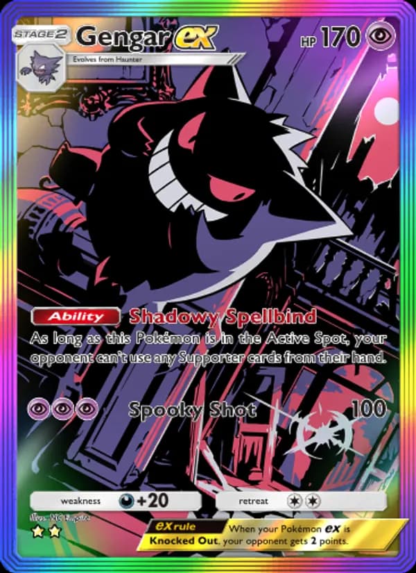 Gengar ex card in English