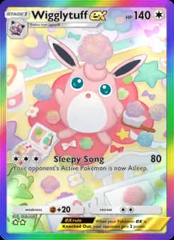 Wigglytuff ex card in English