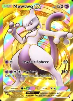 Mewtwo ex card in English
