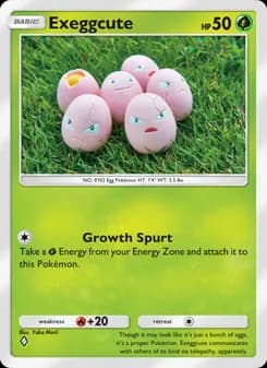 Exeggcute card in English