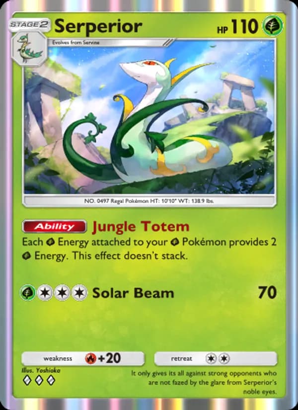 Serperior card in English