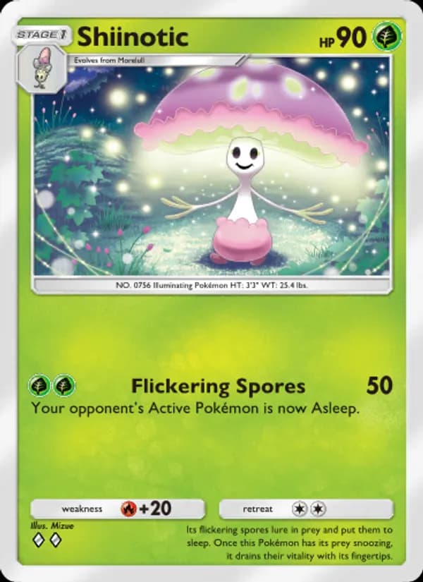 Shiinotic card in English