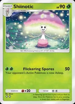 Shiinotic card in English