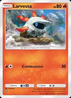 Larvesta card in English
