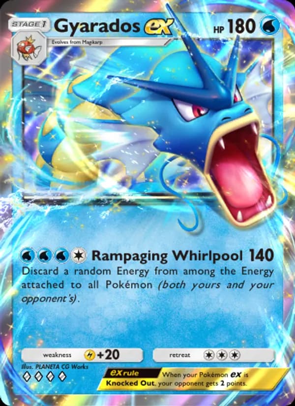 Gyarados ex card in English